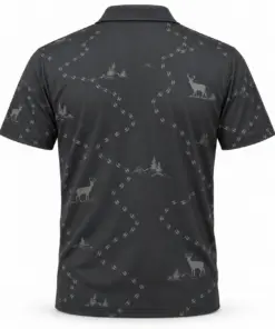 Deer Hoof Drift Slate Pearl Polo Shirt - Back view