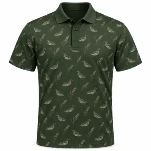 Wigeon Grass Medley Moss Sand Polo Shirt